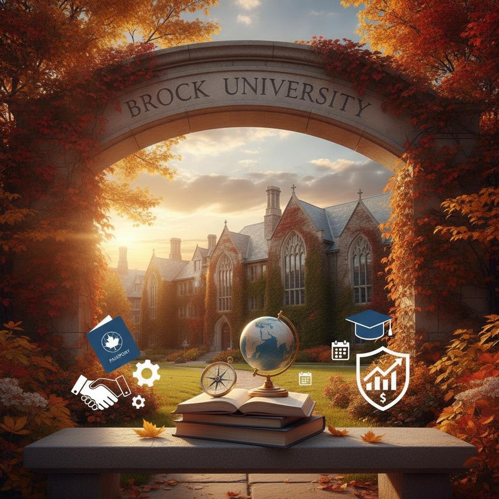 Brock Üniversitesi kampüsünden genel bir görünüm