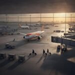 EasyJet markalı bir uçak, havalimanında