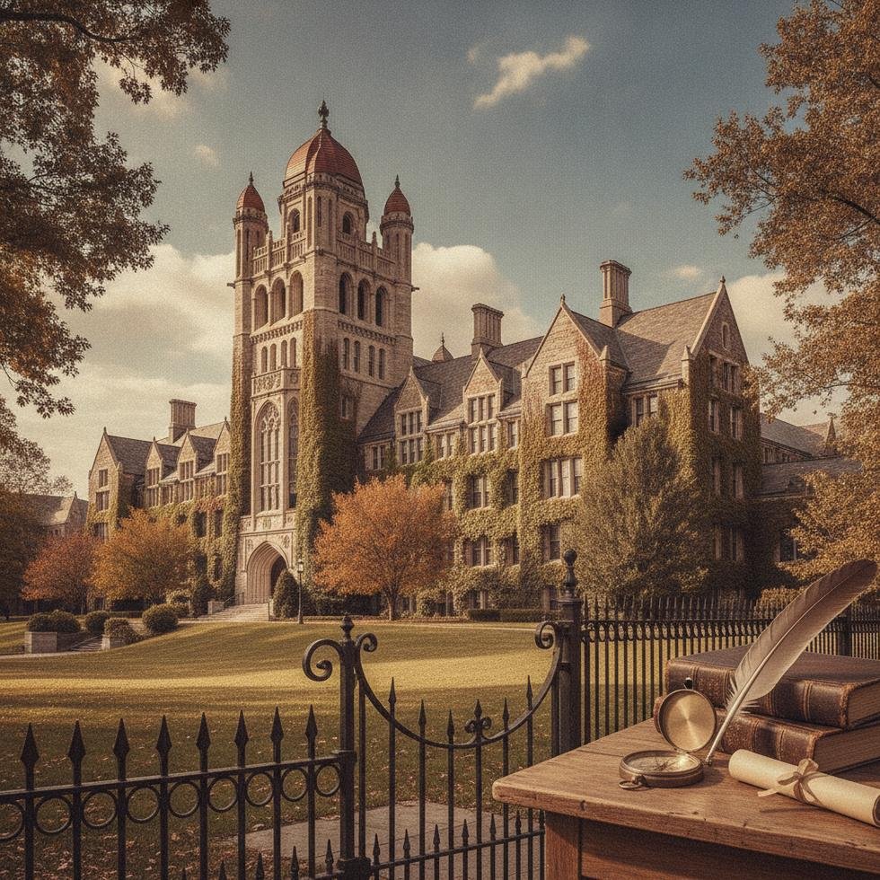 Georgetown Üniversitesi binaları ve kampüs manzarası