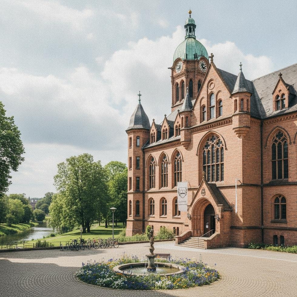 Gießen Üniversitesi kampüsünden genel görünüm