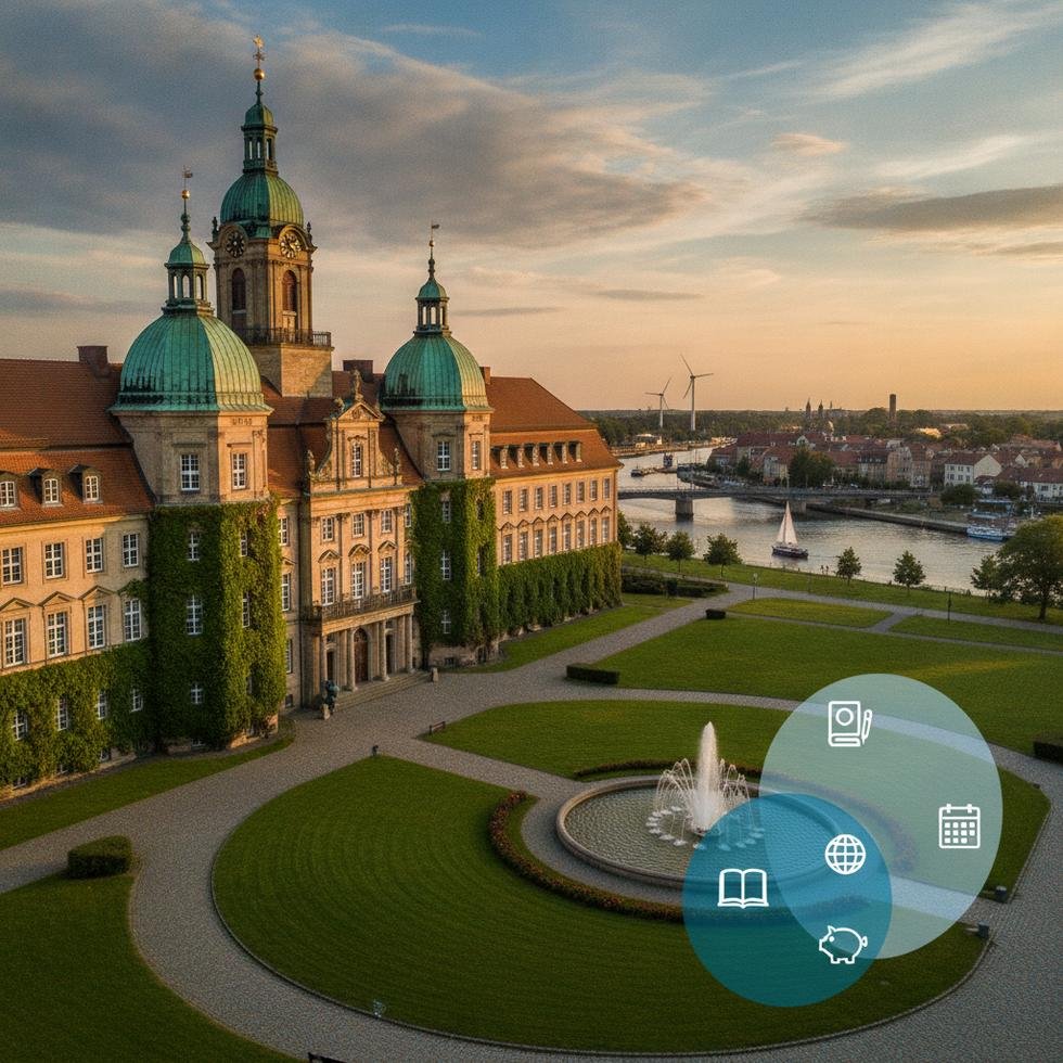 Greifswald Üniversitesi Kampüs ve Almanya Eğitim