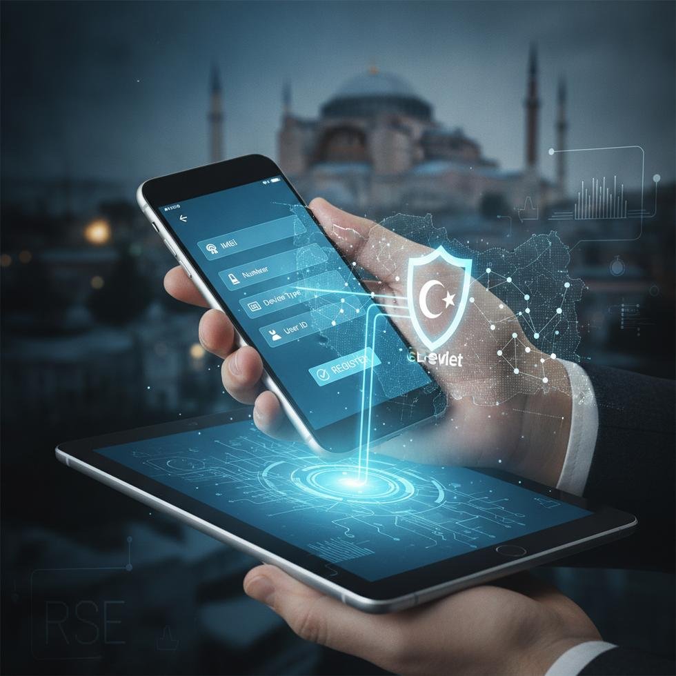 e-Devlet üzerinden telefon IMEI kaydı yapan bir kullanıcı
