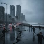 Japonya'da deprem sonrası sokak manzarası