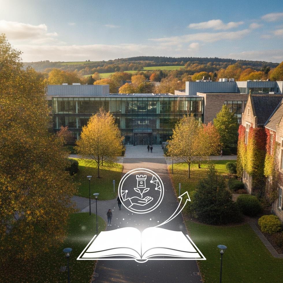Lancaster Üniversitesi kampüsü ve öğrenci yaşamından bir görüntü