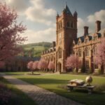 Leicester Üniversitesi kampüsünden genel görünüm