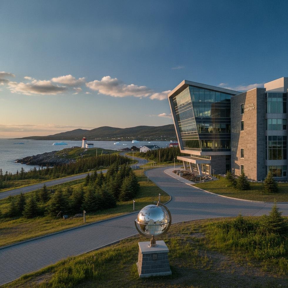 Memorial University of Newfoundland kampüs ve öğrenciler
