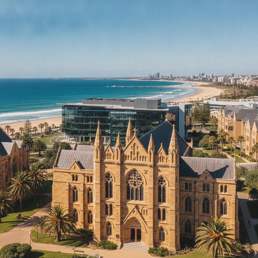 Notre Dame Avustralya Üniversitesi kampüsü ve eğitim atmosferi