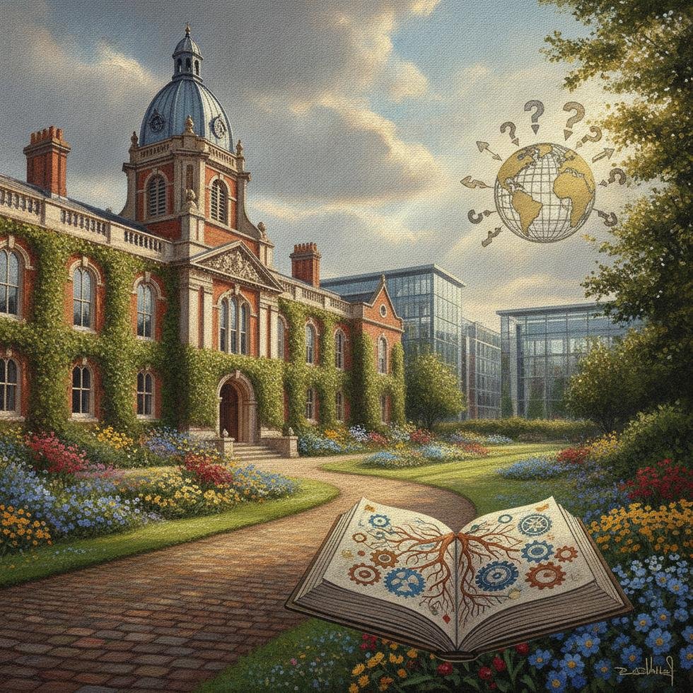 Queen Mary University of London kampüsünde öğrenciler