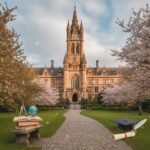 Queen's University Belfast kampüsünden genel bir görünüm