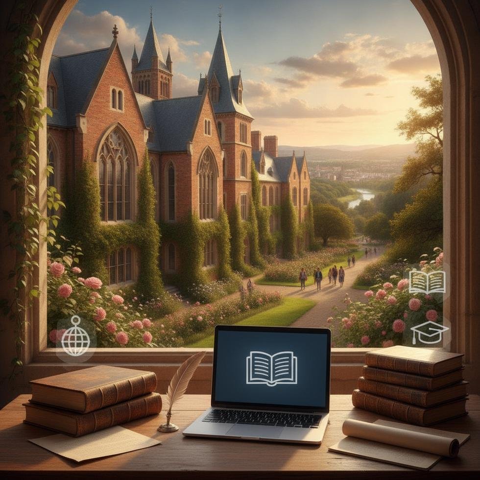 Reading Üniversitesi kampüsü ve öğrenci yaşamından görüntü
