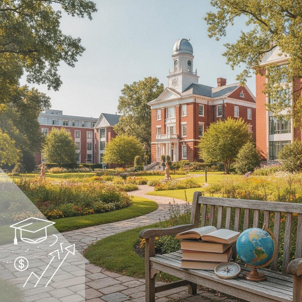 Rochester Üniversitesi kampüsünden genel görünüm