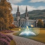 Strathclyde Üniversitesi kampüs görüntüsü ve öğrenciler