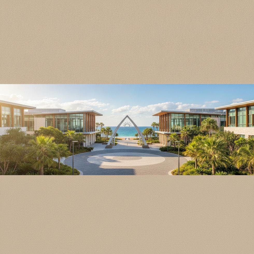 Sunshine Coast Üniversitesi kampüs görünümü