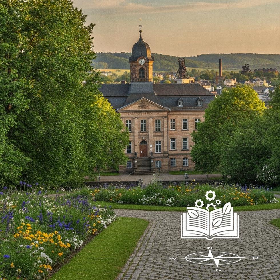 TU Bergakademie Freiberg üniversite kampüsü ve laboratuvar görüntüsü