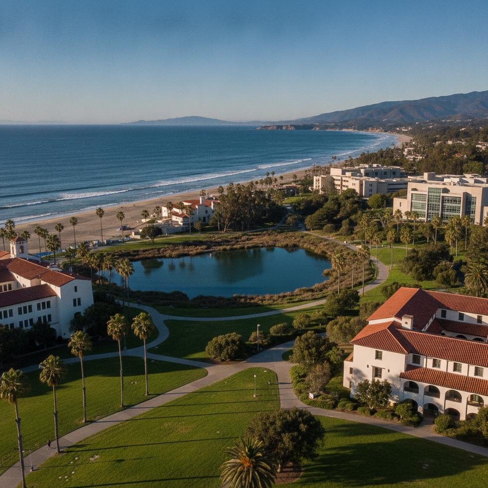 Kaliforniya Üniversitesi Santa Barbara kampüsünden akademik görüntü