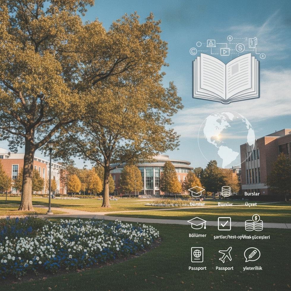 Connecticut Üniversitesi kampüsünden genel görünüm