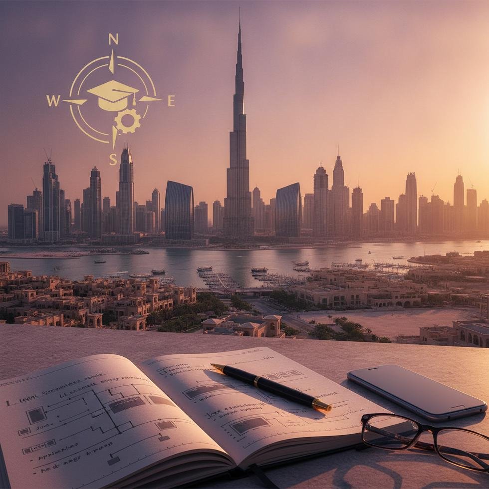 Dubai’de dil eğitimi alırken çalışan öğrenci