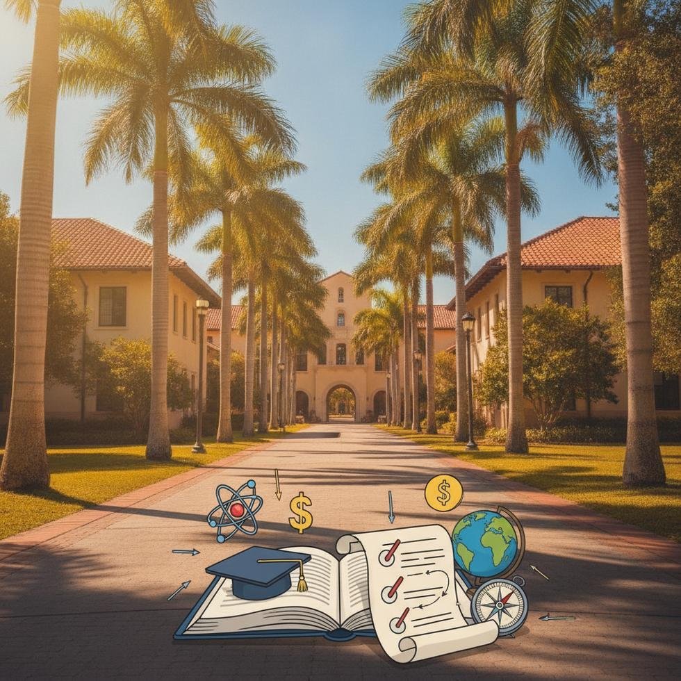 Florida State University kampüs görüntüsü ve öğrenciler