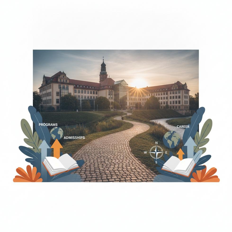 HHL Leipzig Graduate School of Management okul binası ve öğrenciler