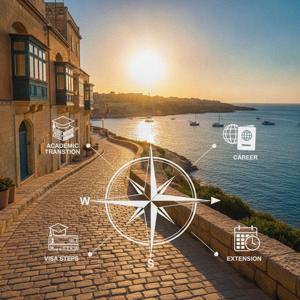 Malta’da 6 aylık dil eğitimi sonrası seçenekler ve planlama