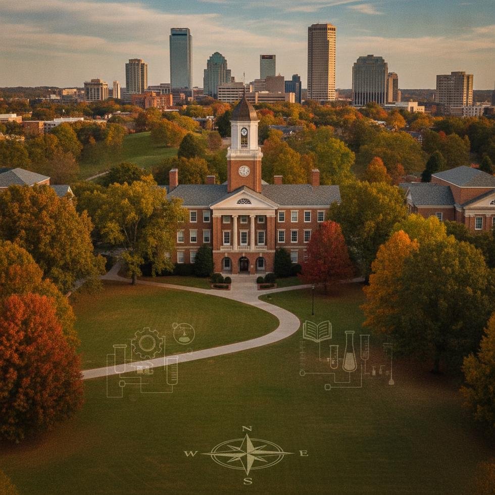 North Carolina State Üniversitesi kampüsü ve öğrenciler