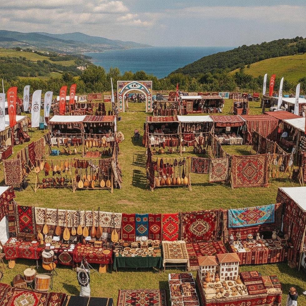Ordu'da düzenlenen Türkiye Kültür Yolu Festivali'nden bir kare.
