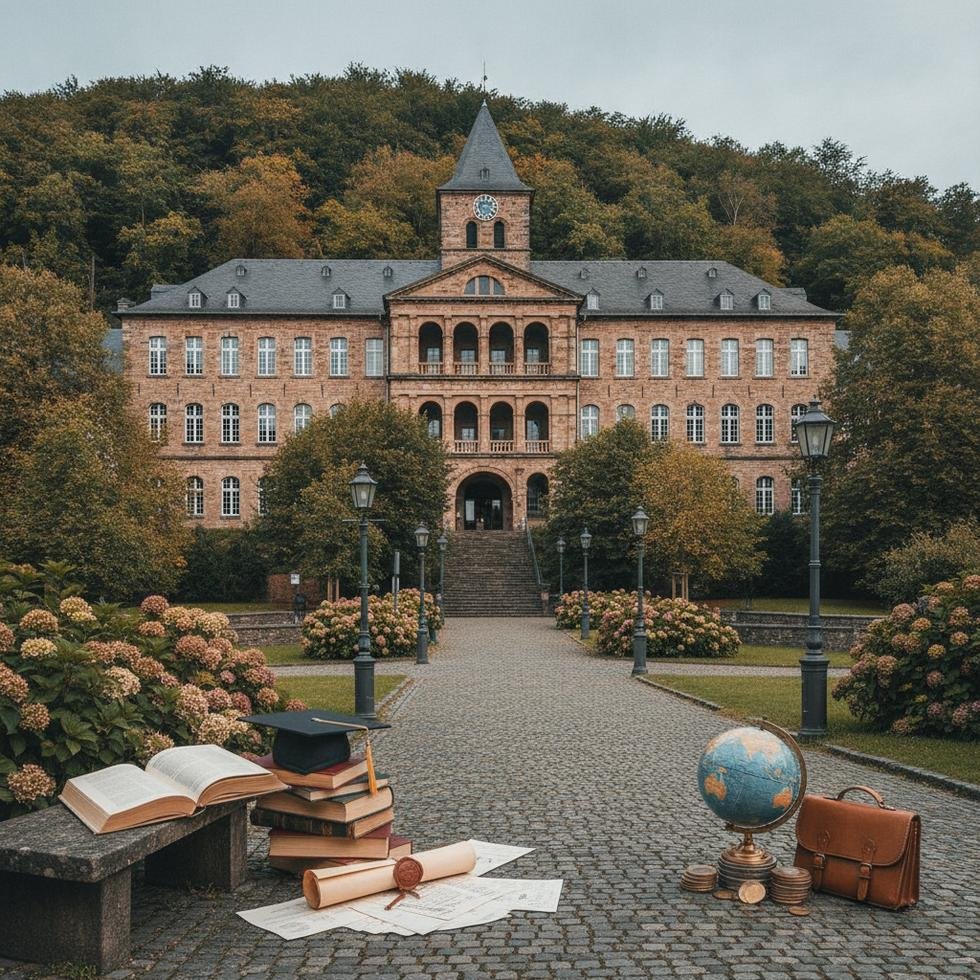 Trier Üniversitesi kampüs görüntüsü ve eğitim atmosferi