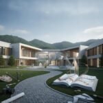 Arts University Bournemouth üniversite kampüsü ve yaratıcı sanatlar öğrencileri