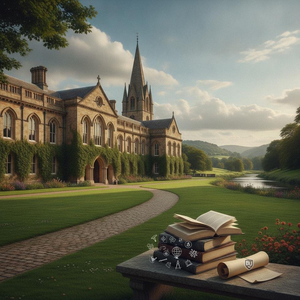 Buckingham Üniversitesi kampüs ve öğrenciler