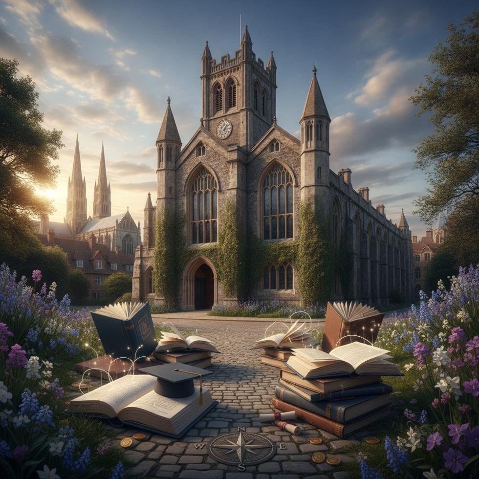 Canterbury Christ Church Üniversitesi kampüs görünümü