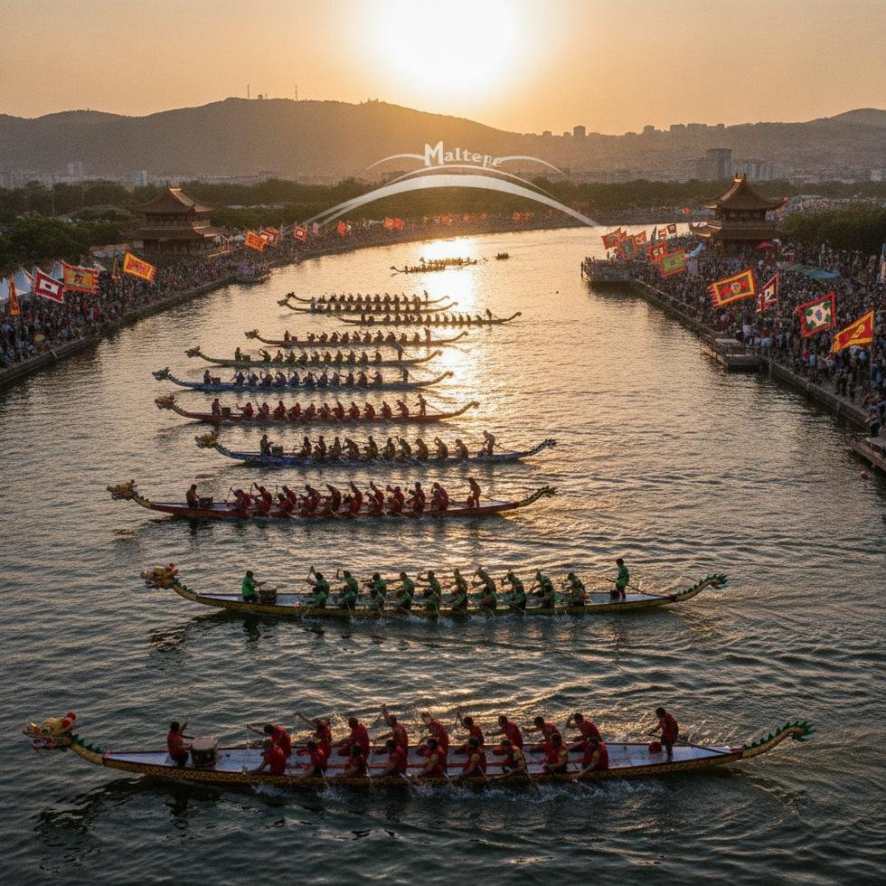 Dragon Festivali'nde yarışan ekipler.