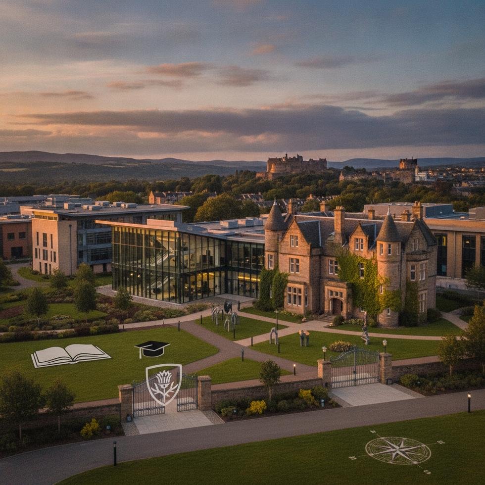 Edinburgh Napier Üniversitesi kampüsünden genel görünüm