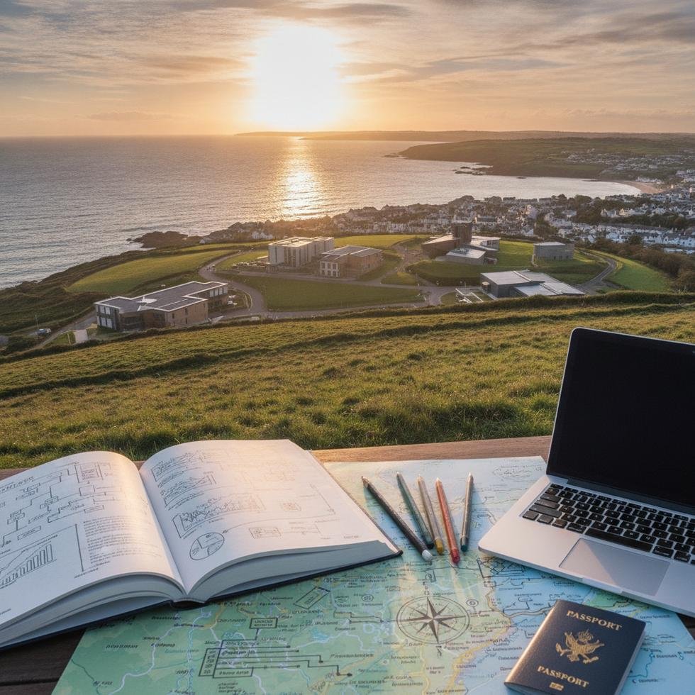Falmouth Üniversitesi kampüsünden genel görünüm