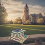 Kentucky Üniversitesi kampüsü ve Lexington şehir görüntüsü