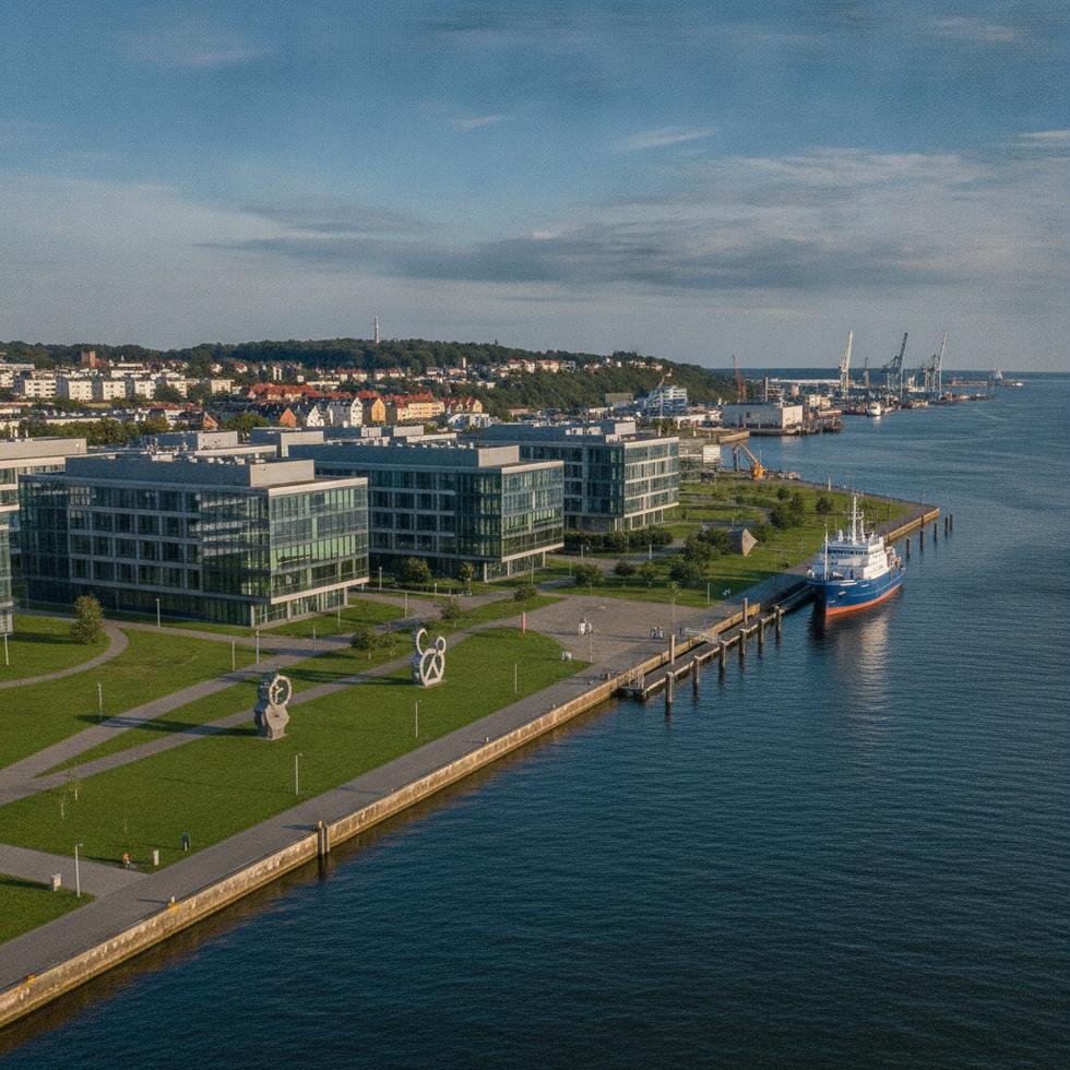 Kiel Uygulamalı Bilimler Üniversitesi kampüsünden genel görünüm
