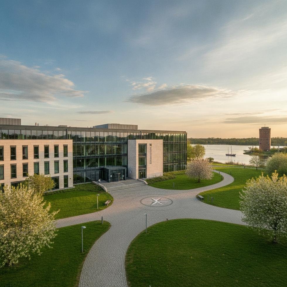 Neubrandenburg Uygulamalı Bilimler Üniversitesi kampüsünden genel görünüm