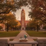 Oklahoma Üniversitesi kampüsünden genel bir görünüm