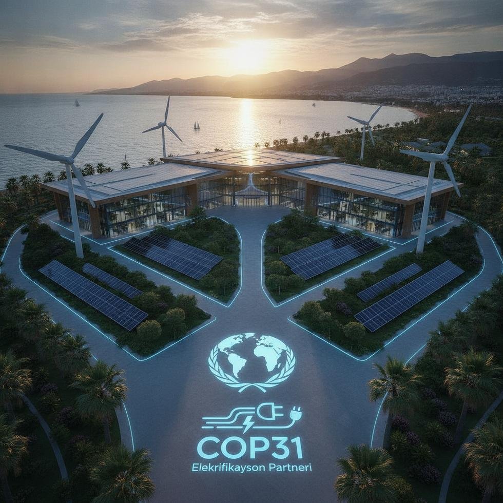 Antalya'da elektrikleşme temalı bir konferans görüntüsü