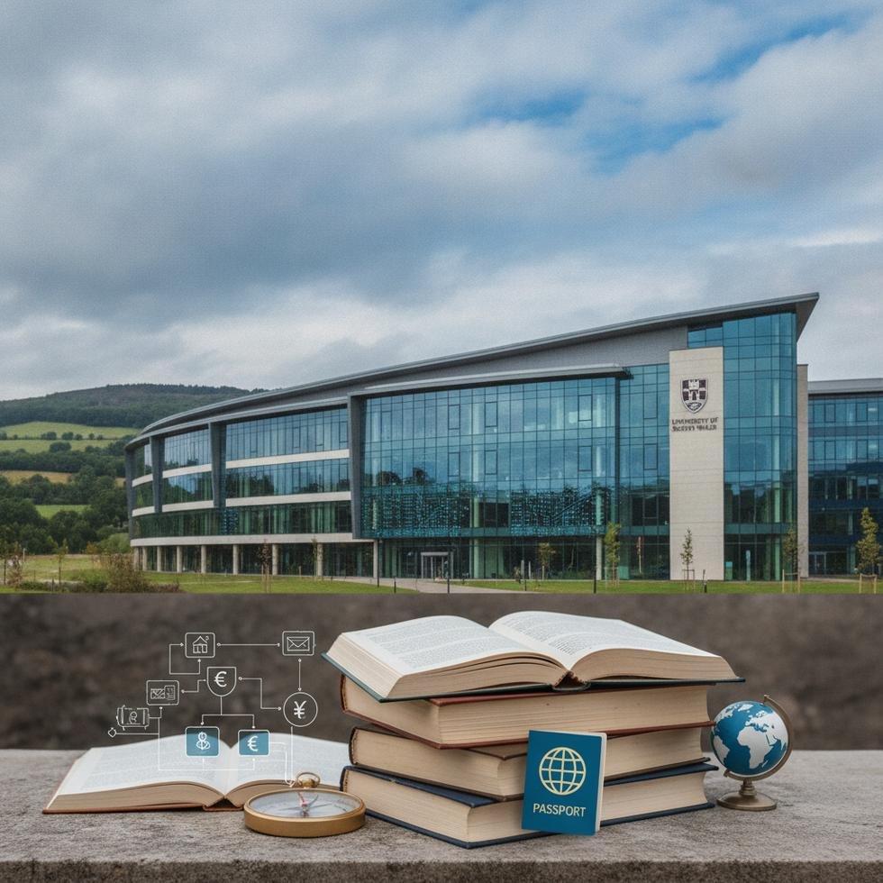 South Wales Üniversitesi kampüsünden genel bir görünüm