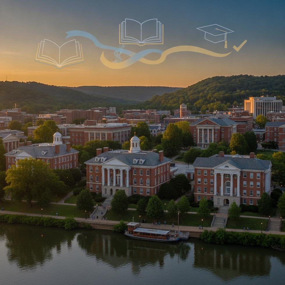 Tennessee Üniversitesi kampüsünden genel görünüm ve öğrenciler