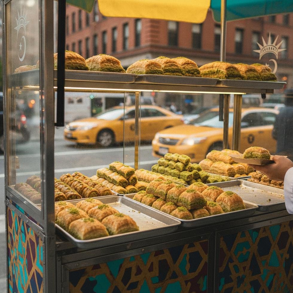 New York'ta Türk baklavası satan girişimci
