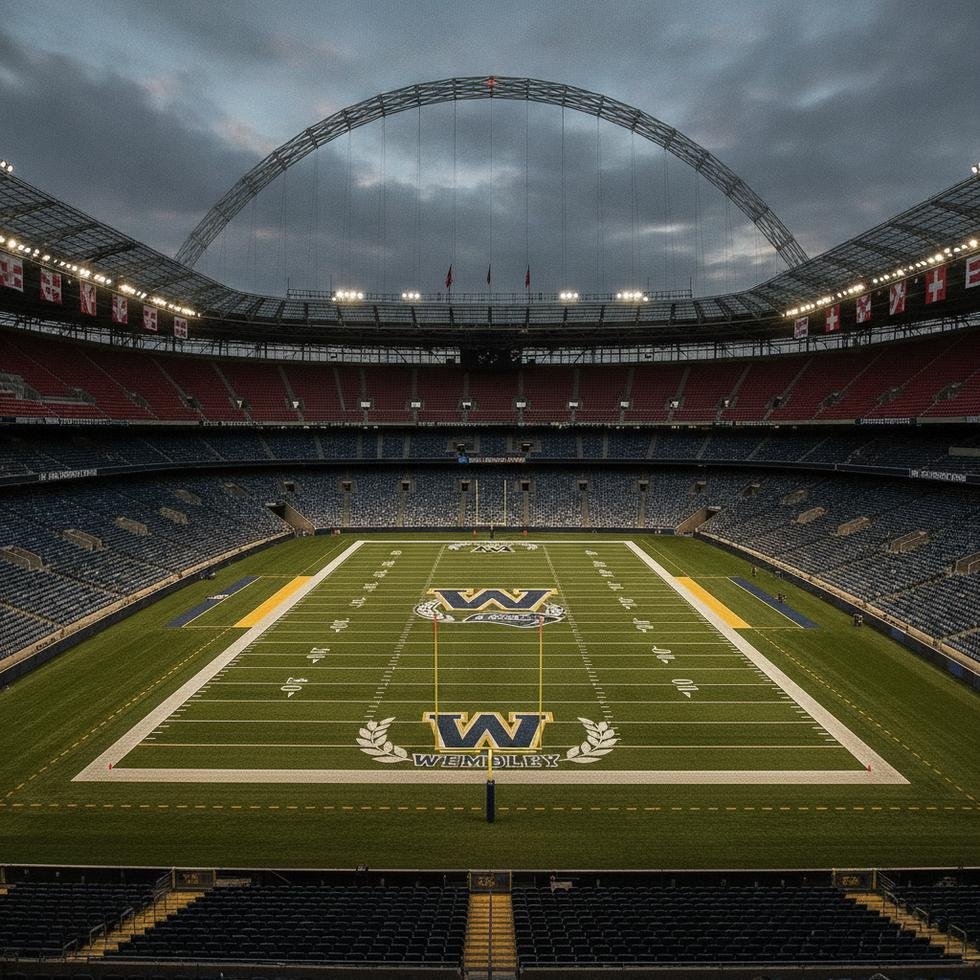 Wembley Stadyumu'nda Amerikan kolej futbol maçı