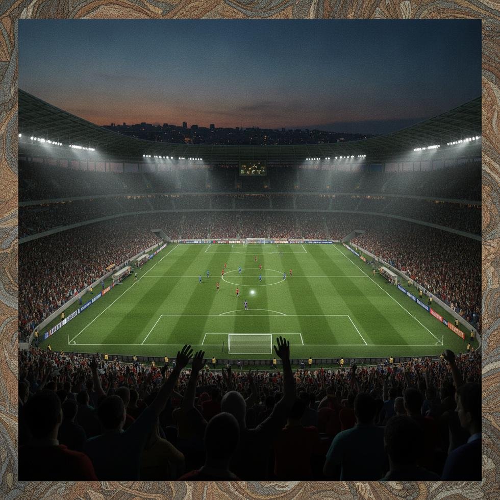 İtalya'da futbol stadyumunda oynayan A Milli Takım oyuncuları