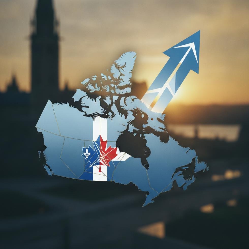 Quebec'te siyasi bir toplantı sırasında Parti Québécois destekçileri